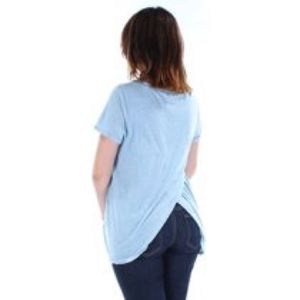 RACHEL RACHEL ROY Light Blue Slitted T-Shirt